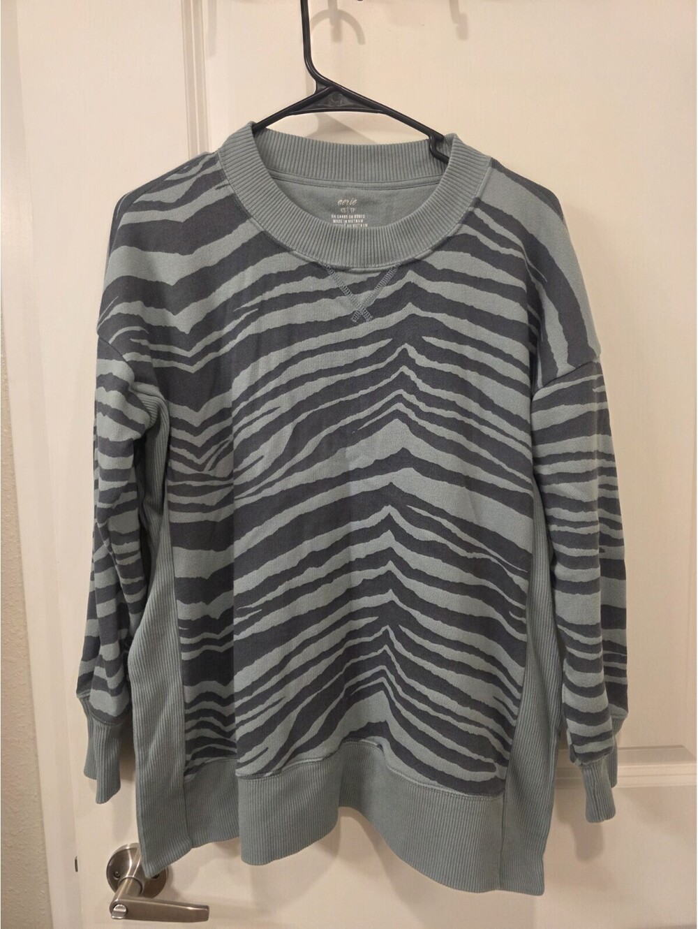 Aerie Women's Oversized Sweatshirt Size XS Gray Long Sleeve